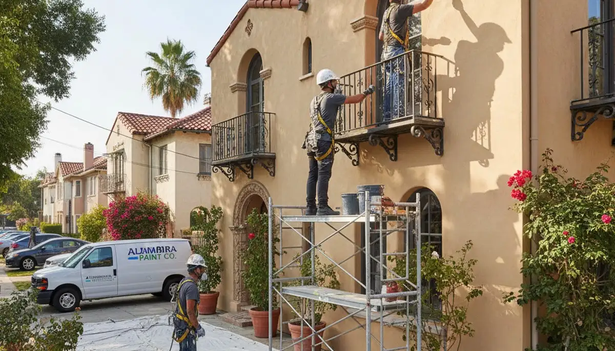 Painting contractor in Pasadena, CA providing professional interior and exterior house painting services