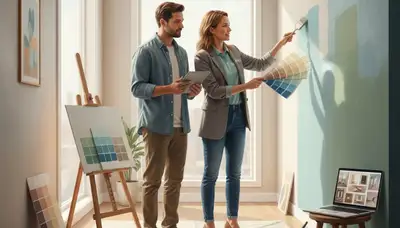 Pasadena, CA color consultation for home exterior and interior paint palette selection