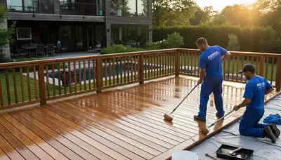 Deck sealing service in Pasadena, CA to protect wood from UV, moisture, and wear