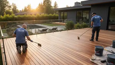 Deck staining service in Pasadena, CA for durable, weather-resistant wood deck protection