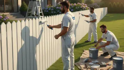 Pasadena, CA fence painting service by Pasadena Paint Pros for wood fence prep, paint, and weather protection