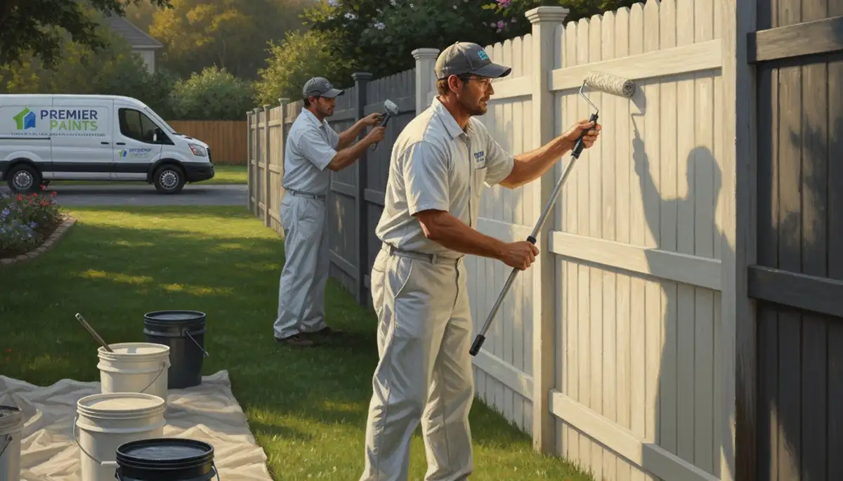 Pasadena, CA fence painting by professional painters protecting wood from sun and weather