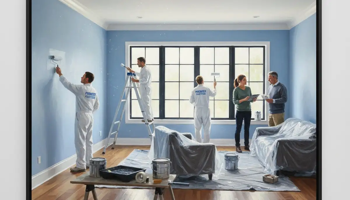 Pasadena, CA interior house painting by professional painters with durable, smooth wall finishes