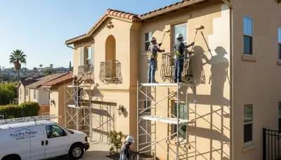 Pasadena, CA painting contractor completing a professional interior painting project